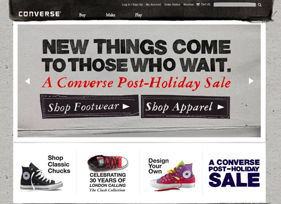 Converse in 35 Beautiful E-Commerce Websites