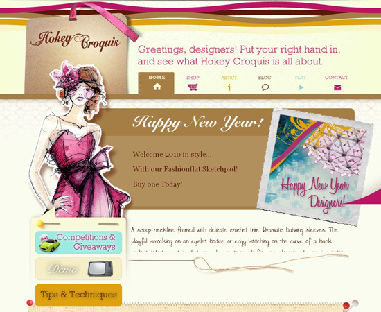 Hokey-croquis in 35 Beautiful E-Commerce Websites