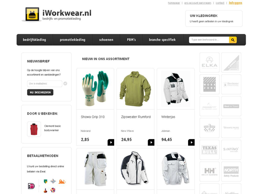 Iworkwear Nl in 35 Beautiful E-Commerce Websites