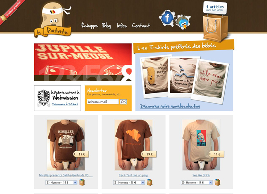 Lapatate in 35 Beautiful E-Commerce Websites