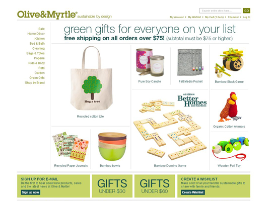 Olivemyrtle in 35 Beautiful E-Commerce Websites