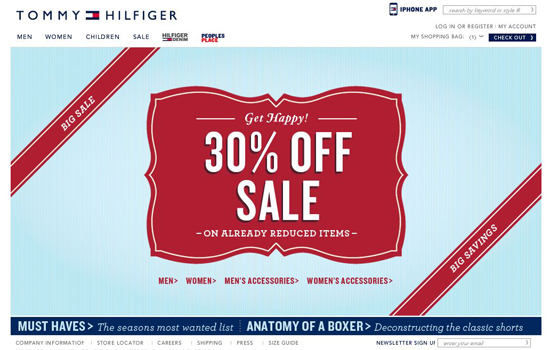 Tommy-hilfiger in 35 Beautiful E-Commerce Websites