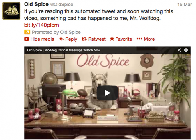 Old spice twitter